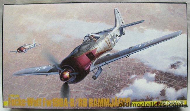 Trimaster 1/48 Focke-Wulf FW-190A-8/R8 Rammjager - Luftwaffe IV/JG3 (Two  Different Aircraft), MA-8 plastic model kit